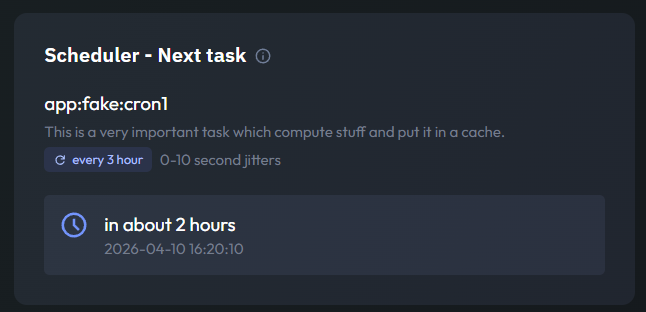 Symfony Scheduler infos